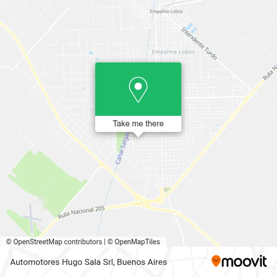 Automotores Hugo Sala Srl map
