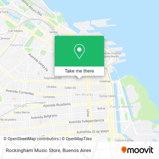Rockingham Music Store map
