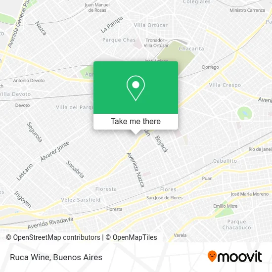 Ruca Wine map