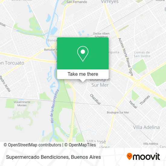 Supermercado Bendiciones map
