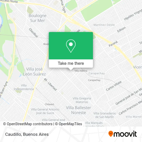 Caudillo map