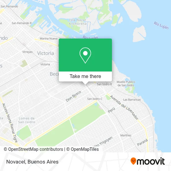 Novacel map