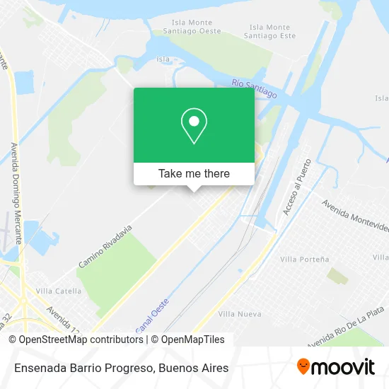 Ensenada Barrio Progreso map