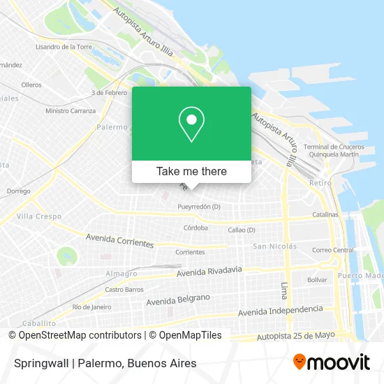 Springwall | Palermo map