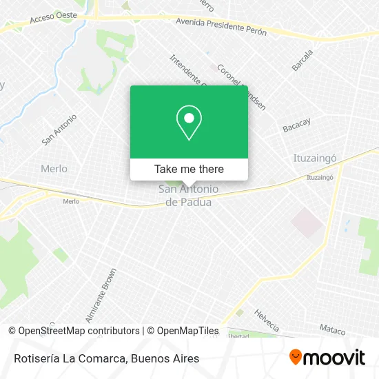 Rotisería La Comarca map