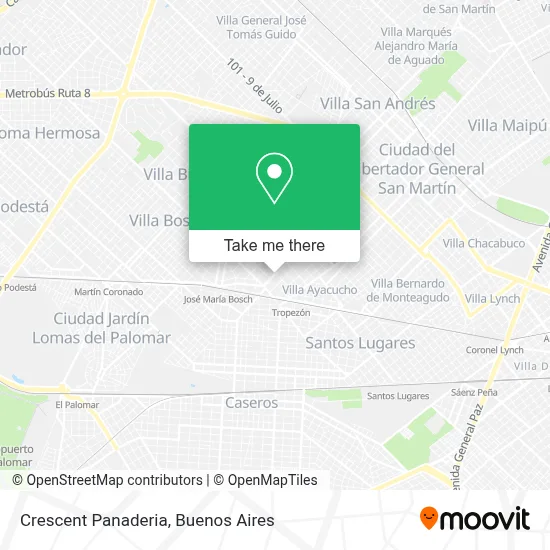 Crescent Panaderia map