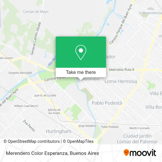 Merendero Color Esperanza map