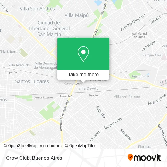 Grow Club map