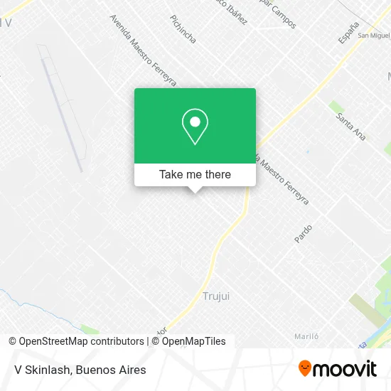 V Skinlash map