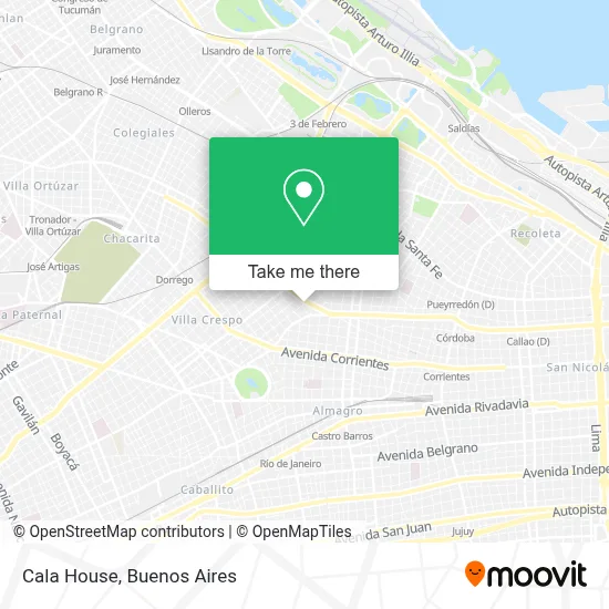 Cala House map