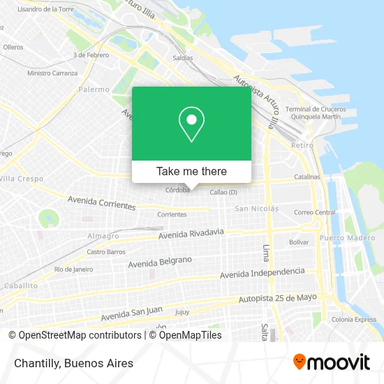 Chantilly map