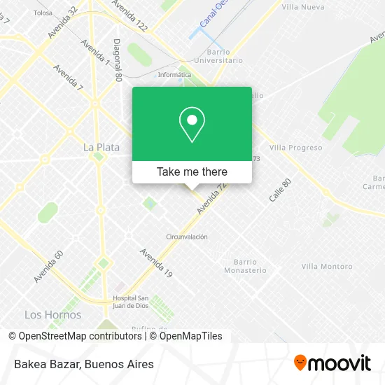 Bakea Bazar map
