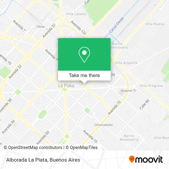 Alborada La Plata map