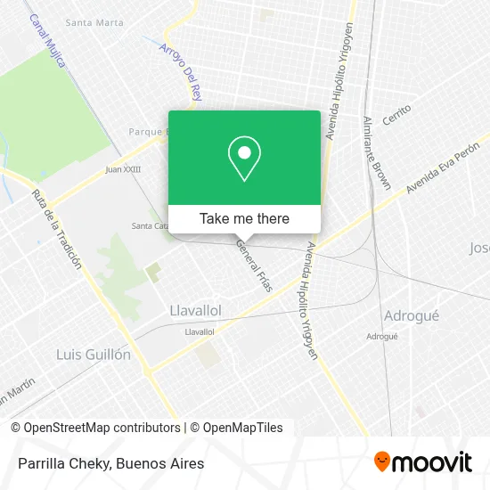 Parrilla Cheky map