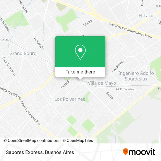 Sabores Express map