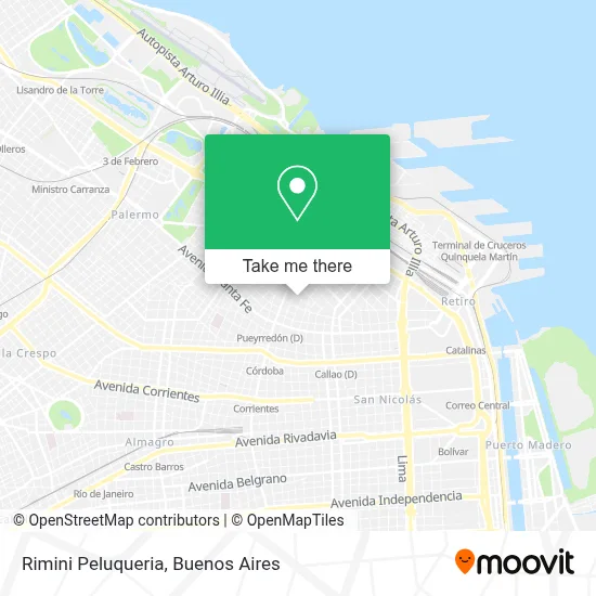 Rimini Peluqueria map