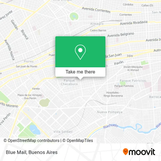 Blue Mail map