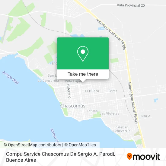 Compu Service Chascomus De Sergio A. Parodi map