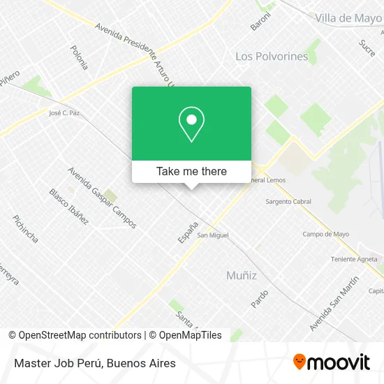 Master Job Perú map