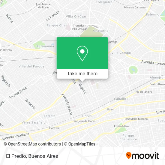 El Predio map