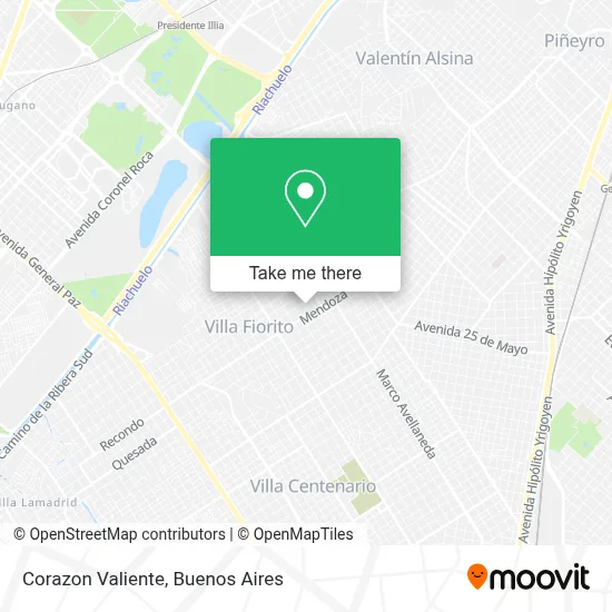 Corazon Valiente map