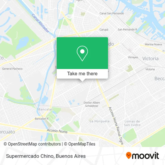 Supermercado Chino map
