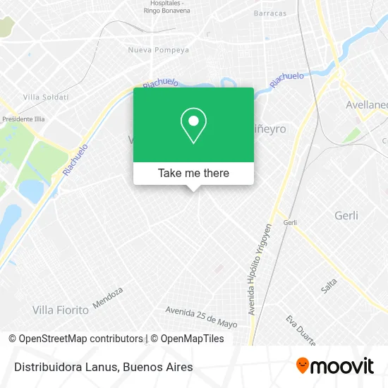 Distribuidora Lanus map