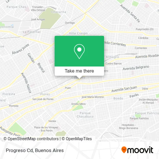 Progreso Cd map