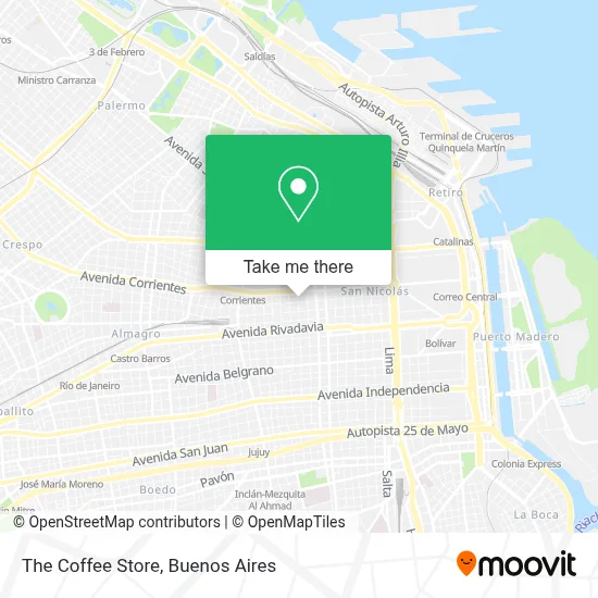 The Coffee Store map