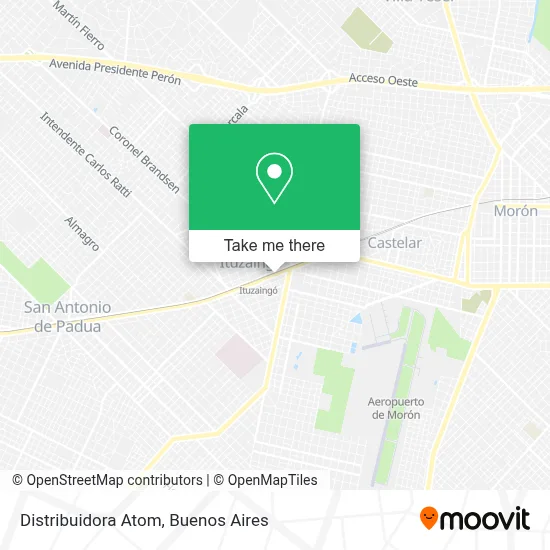 Distribuidora Atom map