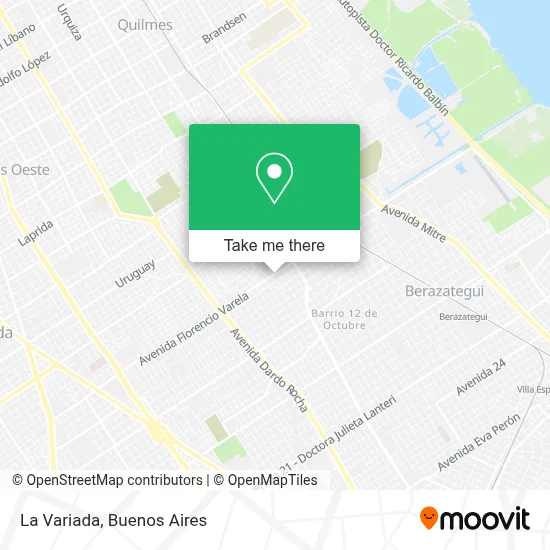 La Variada map