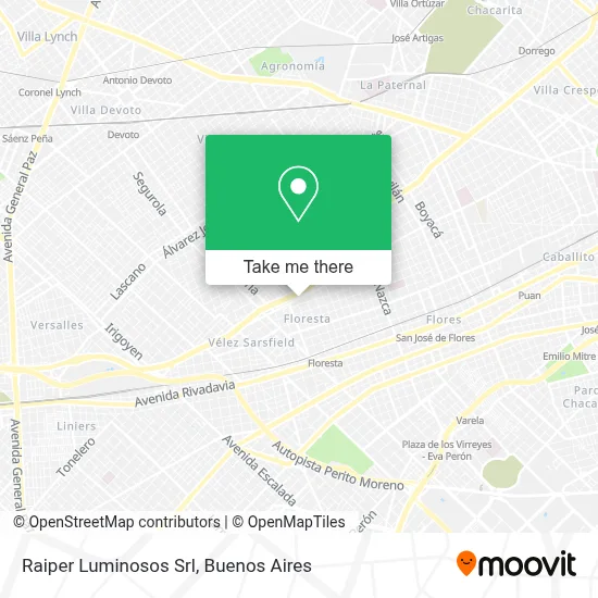 Raiper Luminosos Srl map