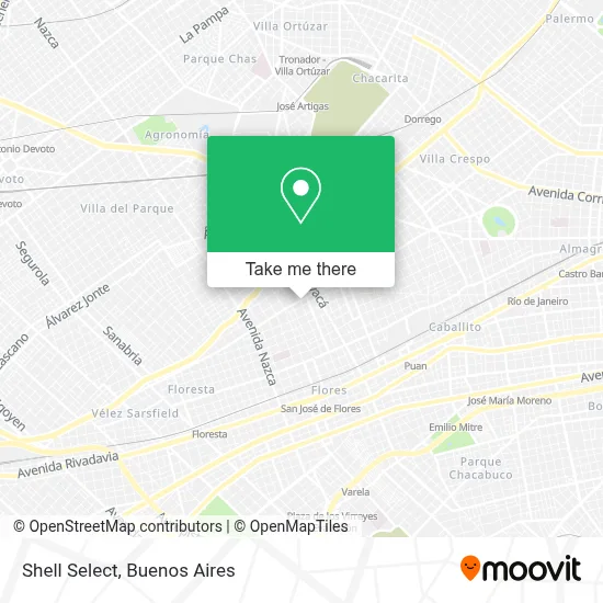 Shell Select map