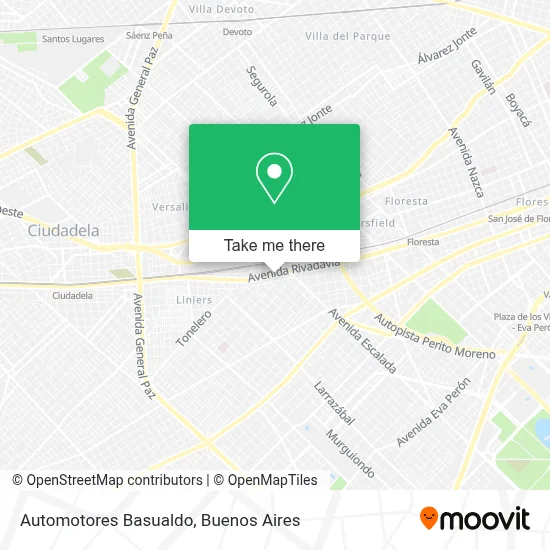 Automotores Basualdo map