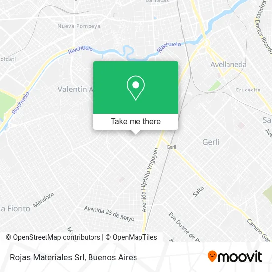Rojas Materiales Srl map