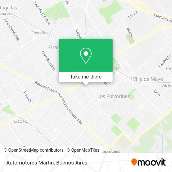 Automotores Martin map