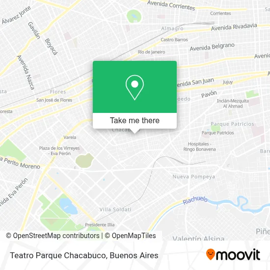 Teatro Parque Chacabuco map