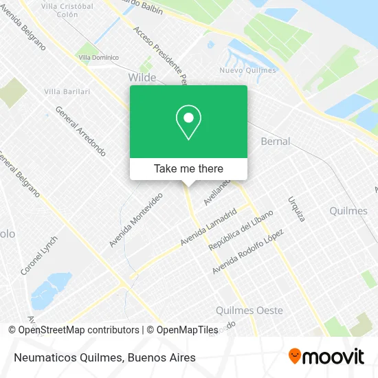 Neumaticos Quilmes map