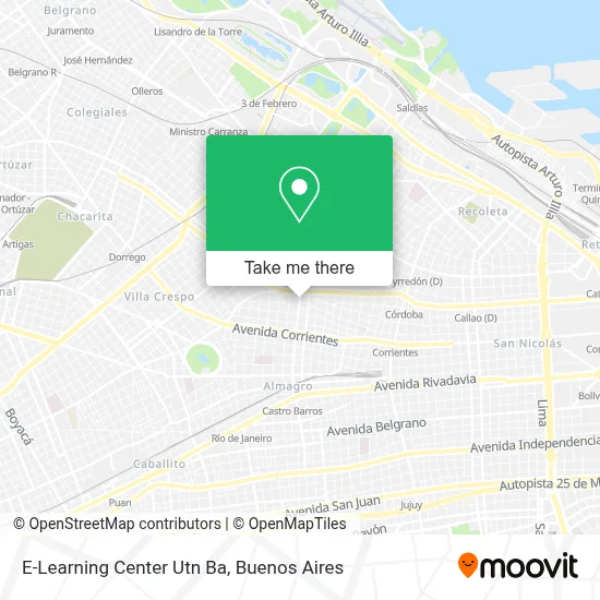 E-Learning Center Utn Ba map