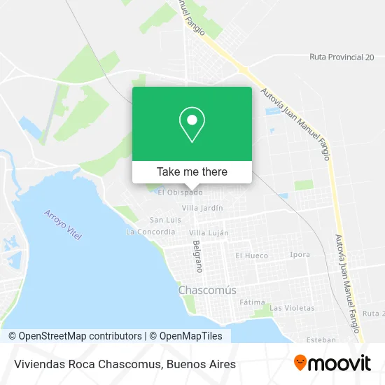 Viviendas Roca Chascomus map