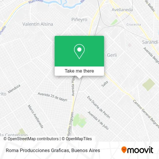 Roma Producciones Graficas map