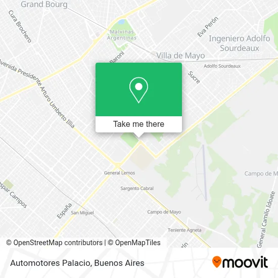 Automotores Palacio map