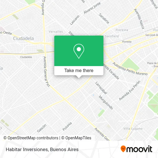 Habitar Inversiones map