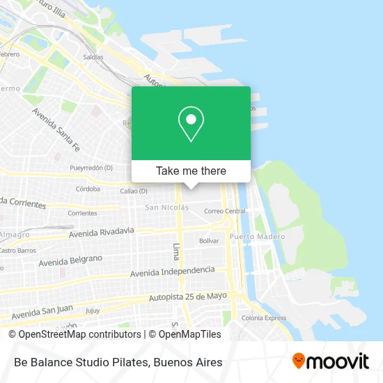 Be Balance Studio Pilates map