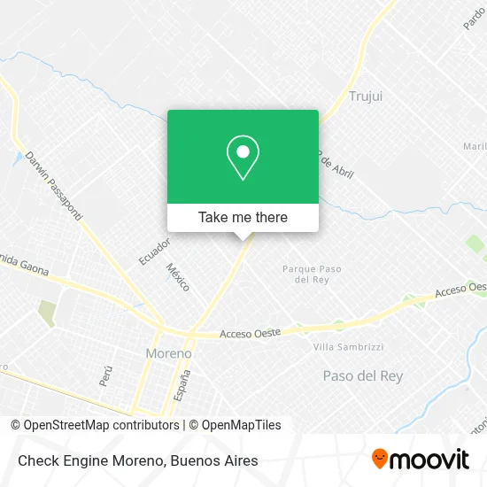 Check Engine Moreno map