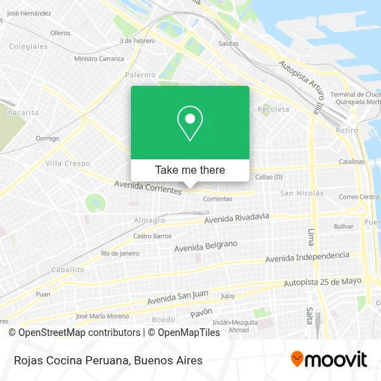 Rojas Cocina Peruana map