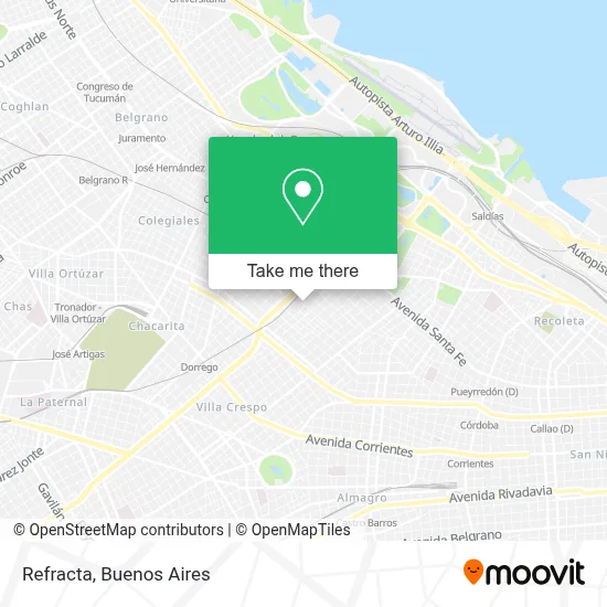 Refracta map