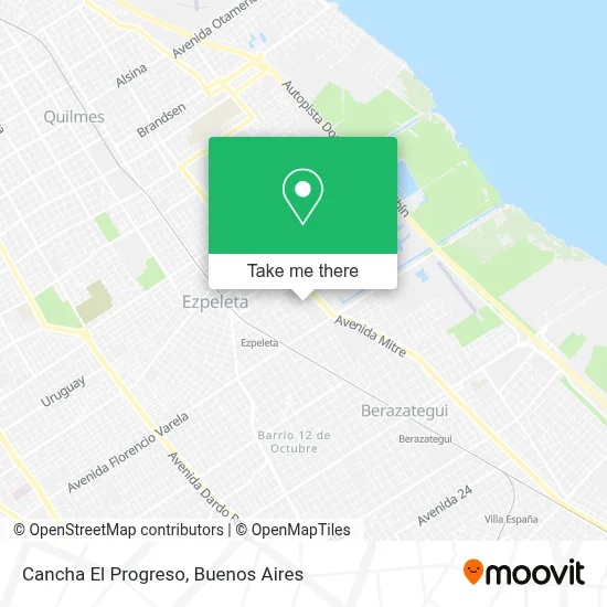 Cancha El Progreso map