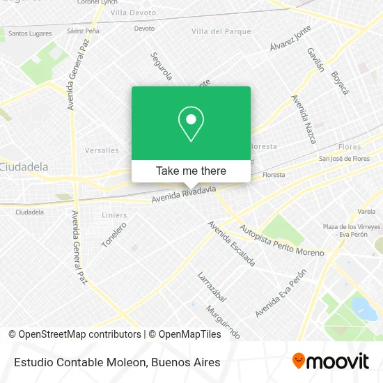 Estudio Contable Moleon map