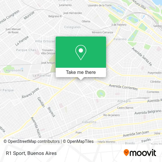 R1 Sport map
